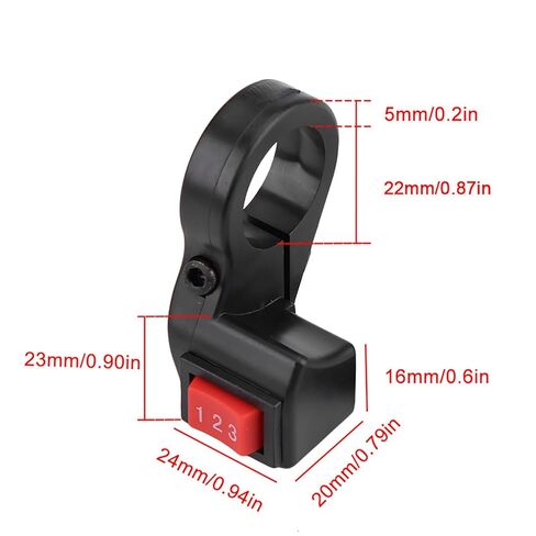 مفتاح 3 سرعات، مفتاح مقود 22 مم 7/8 بوصة للدراجات النارية، مفاتيح وحدة بلاستيكية 3 سرعات مع طول كابل 22.8 بوصة لأي دراجة شارع، دراجة إلكترونية، سكوتر in Kuwait