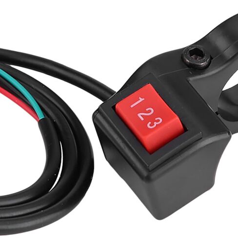 مفتاح 3 سرعات، مفتاح مقود 22 مم 7/8 بوصة للدراجات النارية، مفاتيح وحدة بلاستيكية 3 سرعات مع طول كابل 22.8 بوصة لأي دراجة شارع، دراجة إلكترونية، سكوتر in Kuwait