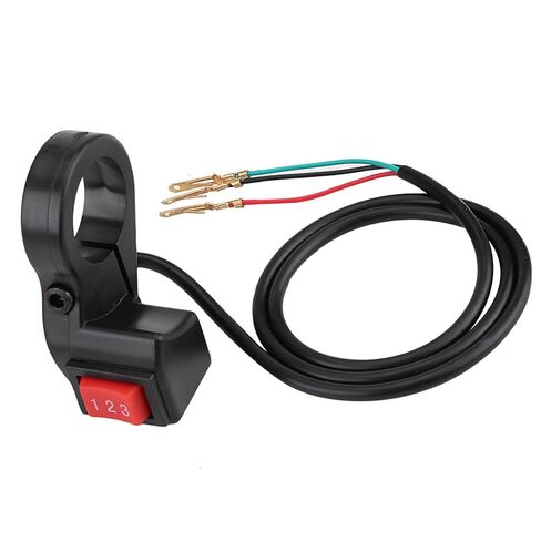 مفتاح 3 سرعات، مفتاح مقود 22 مم 7/8 بوصة للدراجات النارية، مفاتيح وحدة بلاستيكية 3 سرعات مع طول كابل 22.8 بوصة لأي دراجة شارع، دراجة إلكترونية، سكوتر in Kuwait