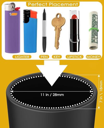 Silicone Lighter Holder with 3M Adhesive – Multi-Purpose Chapstick Holder for Lip Balm, Keys, Small Essentials – Weatherproof, Strong Hold for Indoor & Outdoor Use 3 Pack Black in Kuwait