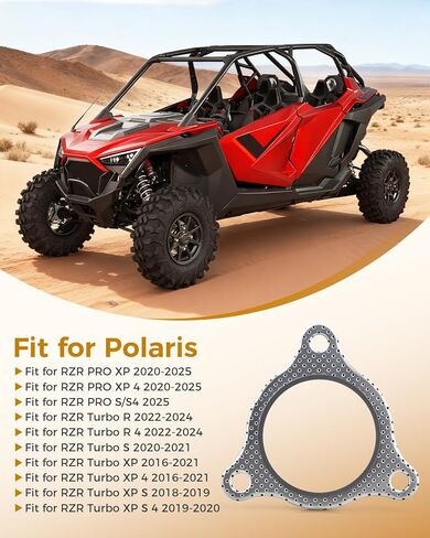 Gasket Fit for Polaris RZR PRO XP Turbo R Turbo XP 2016-2025, Replace 5814340 5814963, Fit for RZR Turbo S, RZR Turbo XP Series, Reduces Vibration & Noise in Kuwait