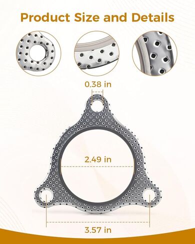 Gasket Fit for Polaris RZR PRO XP Turbo R Turbo XP 2016-2025, Replace 5814340 5814963, Fit for RZR Turbo S, RZR Turbo XP Series, Reduces Vibration & Noise in Kuwait