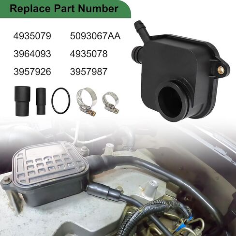 غطاء الصمام علبة المرافق للاستراحة مع موصل مناسب لدودج 5.9L الكمون RAM 2500 3500 8.9L 8.3L 2003 2004 2005 استبدال #4935079 4935078 3964093 5093067AA in Kuwait