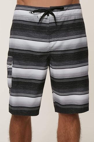 O'Neill Men's 21 Inch Outseam Ultrasuede Swim Boardshort, Turquoise Plaid, 30 in Saudi Arabia