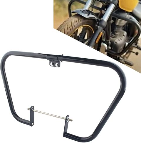 Black Engine Guard Crash Bar Compatible with Royal Enfield Meteor 350 Classic 350 2022-2024 Goan Classic 350 2024 Bullet 350 in Kuwait