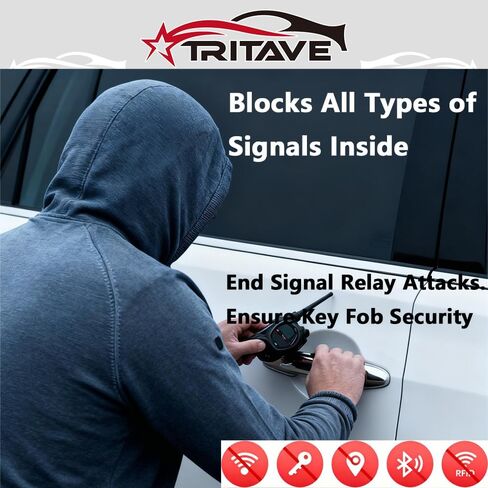 حقائب حماية لمفتاح فاراداي (عبوة من قطعتين) - حقيبة حجب الإشارة، حقيبة RFID مضادة للسرقة لمفاتيح السيارة in Kuwait