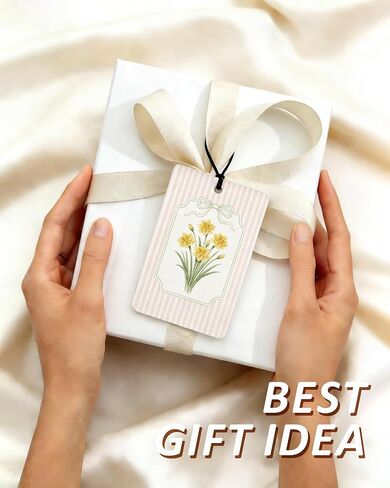 ريفي الربيع الأزهار سيارة الهواء المعطر 4 قطع، Cottagecore زهرة الجمالية شنقا معطر الهواء للسيارات خزانة الكتب درج، لطيف اكسسوارات السيارات جرلي للنساء الفتيات in Kuwait