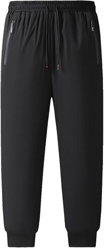 سروال شتوي رجالي مبطن بصوف الشيربا، بنطلون رياضي دافئ من الصوف للرياضة، في الهواء الطلق، تنظيف الثلج، الطقس البارد in Kuwait