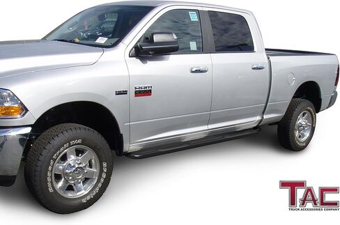TAC Side Steps Fit 2009-2018 RAM1500 | 2019-2024 RAM1500 Classic | 2010-2026 RAM2500/3500/4500/5500 Crew Cab Truck Pickup 3" Black Side Nerf Bars 2Pcs in Saudi Arabia