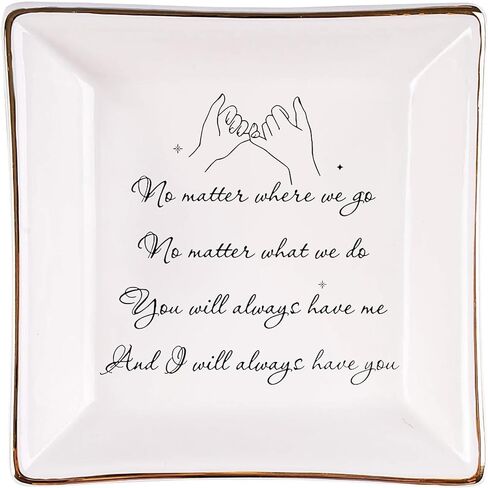 Thank You Jewelry Dish Ceramic Ring Holder – Appreciation Gifts for Women, Friends, Coworkers, Boss, Teacher – Trinket Tray for Rings, Earrings, Keys, Desk Décor in Saudi Arabia