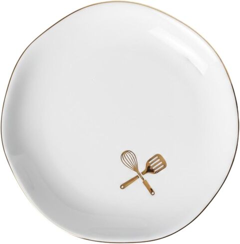 InnoBeta Baking Gifts for Women, Perfect Gifts for Baking Lovers - 4.75" Handcrafted Ceramic Ring Dish with Gold Trim, Decorative Trinket Dish for Rings Earrings in Saudi Arabia