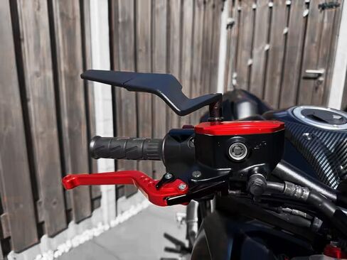 مرايا الرؤية الخلفية الجانبية لجناح الرياح للدراجات النارية متوافقة مع Z900 Z650 Z500 Z400 MT03 MT07 MT09 SP CB650R/F GSX-8S GSXS 750 1000 Svartpilen 401 Duk 390 Grom125 in Kuwait