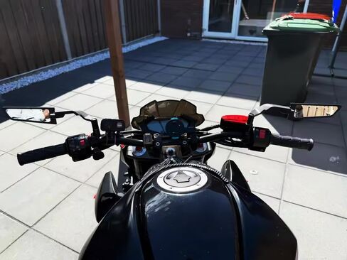 مرايا الرؤية الخلفية الجانبية لجناح الرياح للدراجات النارية متوافقة مع Z900 Z650 Z500 Z400 MT03 MT07 MT09 SP CB650R/F GSX-8S GSXS 750 1000 Svartpilen 401 Duk 390 Grom125 in Kuwait