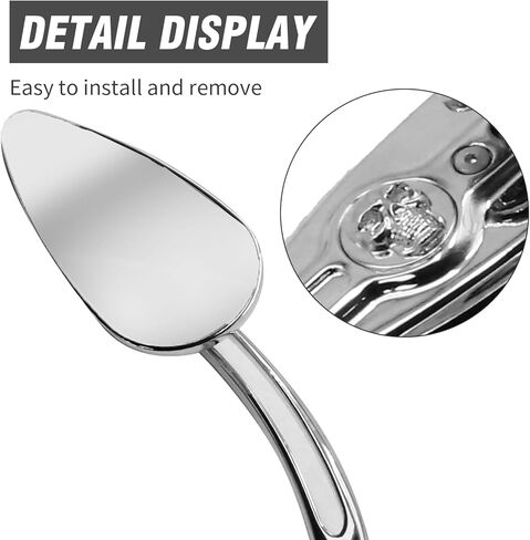 2Pcs 8mm/ 10mm Chrome Skull Teardrop Aluminum Rearview Side Mirrors Replacement for Harley Dyna Electra Glide Motorcycle (Left and Right) in Saudi Arabia