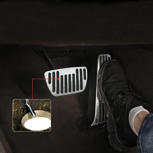 Car Aluminum Alloy Non-Slip Gas Brake Accelerator Foot Pedal Cover Fit for Lexus ES 2021-2025 ES250 ES300h ES350 Automotive Interior Accessories in Saudi Arabia