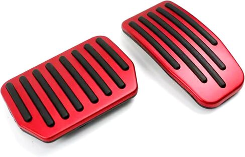 Auto Aluminum Pedal Covers Accessories, Non-Slip Performance Foot Pedal Pads Set, Brake Accelerator Pedal Covers Compatible with Tesla 2016-2025 Model 3 Model Y, Silver in Saudi Arabia