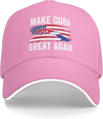 Make Cuba Great Again hat Cuban Flag Baseball Cap Red in Saudi Arabia