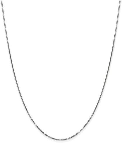 FJC Finejewelers 10k White Gold .90mm Box Chain in Saudi Arabia