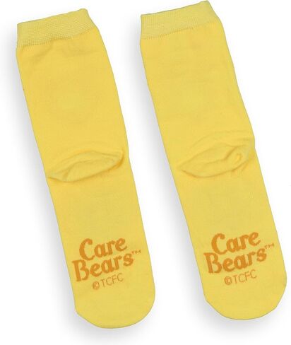 Mad Engine Care Bears Socks Women's Funshine Bear Pom-Pom Mid Calf Crew Socks 1 Pair, Size 9-11 in Saudi Arabia