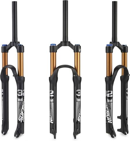 Ultra-Lightweight MTB Suspension Fork Travel 100mm, 28.6mm Straight Tube Magnesium Alloy Mountain Bike Front Forks in Kuwait