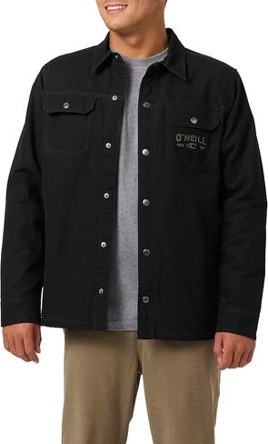 O’Neill Men’s Lined Jacket – Durable Canvas or Flannel Outer, High Pile Interior for Warmth, Standard Fit Everyday Layer in Saudi Arabia