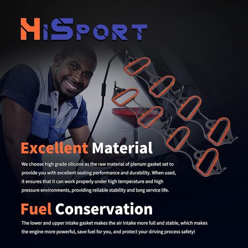 مجموعة حشية مشعب سحب المحرك من HiSport - متوافقة مع Chevy Avalanche Express Silverado Suburban GMC Savana Sierra Cadillac Escalade Hummer 4.8L 5.3L 6.0L 6.2L يستبدل 89060413 MS98016T in Saudi Arabia