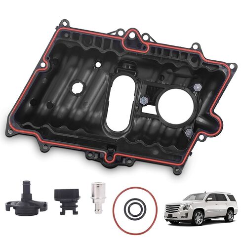 مشعب سحب المحرك العلوي مع حشية متوافق مع 1996-2002 شيفروليه تشيفي جي إم سي C/K 1500 2500 تاهو يوكون 5.0 5.7L 8.1L استبدال # 12552752 17113206 615181 615-181 17113541 in Kuwait