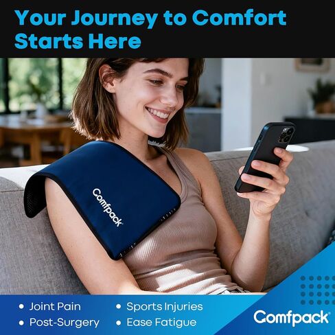 حزمة ثلج كبيرة ملفوفة حول الركبة بالكامل بعد الجراحة، حزمة ثلج هلامية قابلة لإعادة الاستخدام لإصابات الركبة، وتخفيف الألم، والتورم، وجراحة الركبة، والرباط الصليبي الأمامي، والتهاب المفاصل، وتمزق الغضروف المفصلي in Kuwait