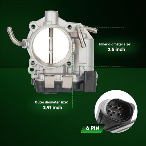 Electronic Throttle Body for Volkswagen VW Bora Jetta Beetle Rabbit 2.5L 2005-2007, Replace for 67-4013, 1540222, 07K133062B in Saudi Arabia