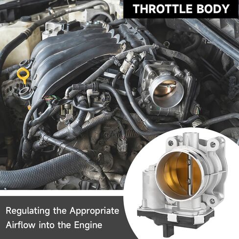 مجموعة جسم الخانق الإلكترونية لسيارة Buick Regal/Verano 2.4L 2012-2017 لسيارة شيفروليه ماليبو 2.4L 2013-2014 / Equinox 2.4L 2012-2017 لسيارة GMC Terrain 2.4L 2012-2017 | 6 دبوس | استبدال # 12670834 in Saudi Arabia