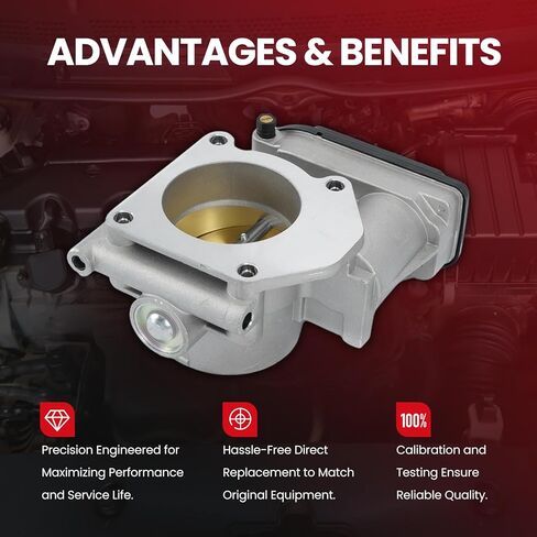 MOCA S20025 مجموعة جسم الخانق استبدال 2005-2007 لـ Ford Five Hundred 3.0L (بدون أنابيب)، 2005-2007 لـ Ford Freestyle 3.0L (بدون أنابيب)، 2005-2007 لـ Mercury Montego 3.0L (بدون أنابيب) in Saudi Arabia