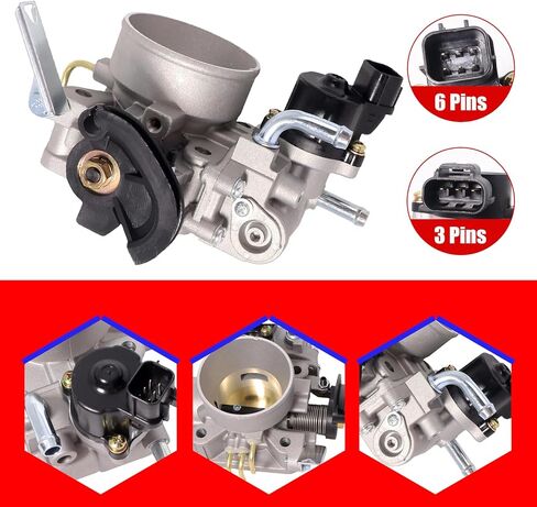 SMMS MR560120 Throttle Body Compatible with Mitsubishi Lancer Saloon ES/LS/OZ 2.0L Sohc 2002-2007 Replaces OE: MN128888 MR560126 in Saudi Arabia