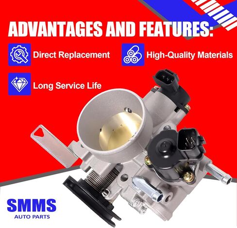 SMMS MR560120 Throttle Body Compatible with Mitsubishi Lancer Saloon ES/LS/OZ 2.0L Sohc 2002-2007 Replaces OE: MN128888 MR560126 in Saudi Arabia