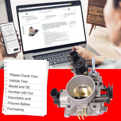 SMMS MR560120 Throttle Body Compatible with Mitsubishi Lancer Saloon ES/LS/OZ 2.0L Sohc 2002-2007 Replaces OE: MN128888 MR560126 in Saudi Arabia