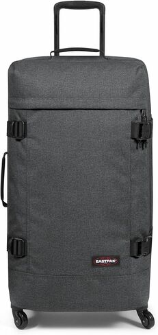 EASTPAK Trans4 L – 80L Large Wheeled Luggage with Dual Compartments, TSA Lock, 360° Spinner Wheels, and Diamond-Embossed Handle, Ultra Marine in Saudi Arabia