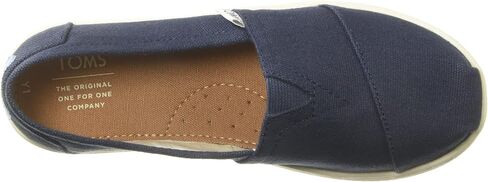 TOMS unisex child Classic Alpargata Sneaker, Navy Canvas, 3 Big Kid US in Saudi Arabia
