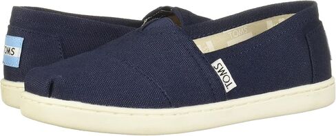 TOMS unisex child Classic Alpargata Sneaker, Navy Canvas, 3 Big Kid US in Saudi Arabia