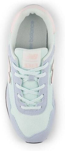 New Balance Kid's 515 V1 Lace-Up Sneaker, Oxford Blue/Shell Pink, 4 Big Kid in Saudi Arabia