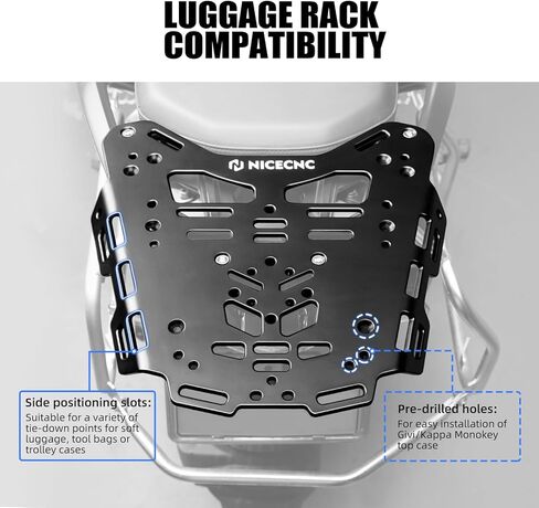 رف الأمتعة الخلفي للدراجة النارية من NICECNC متوافق مع BMW R1250GS 2019-2023، R1200GS 2012-2018 in Saudi Arabia