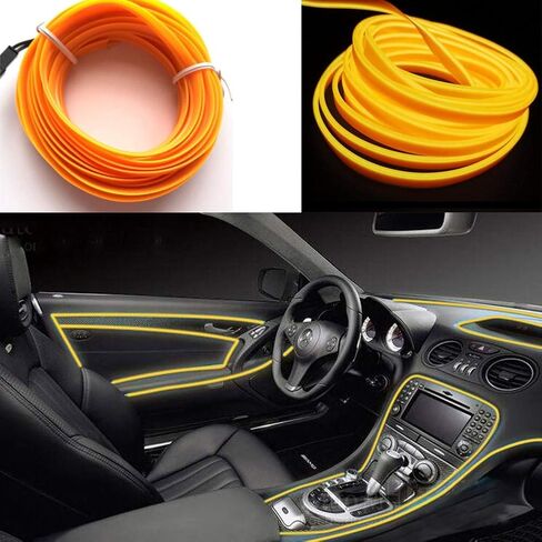 ABALDI Car Strip Light USB Neon Light El Wire for Car Led Decoration(5m16ft,USB,Purple) in Saudi Arabia