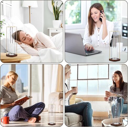  حامل البخور، صينية طبق بخور من الخشب الصلب، مشبك معدني مزدوج وصائد رماد زجاجي، مبخرة مصنوعة يدويًا رأسًا على عقب لديكور غرفة السبا واليوجا والتأمل in Kuwait