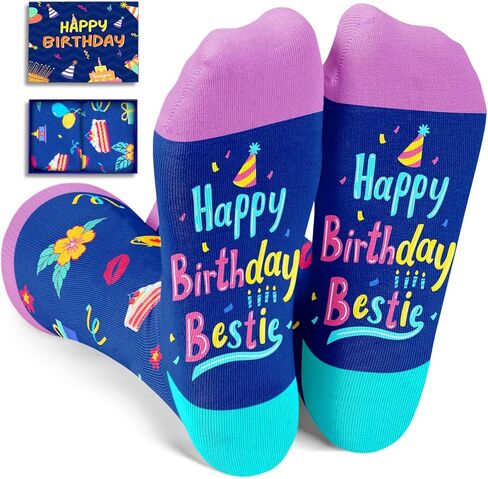 HAPPYPOP Birthday Socks for Women - Gifts for Niece Sister, Grandma Aunt Mom Socks in Kuwait