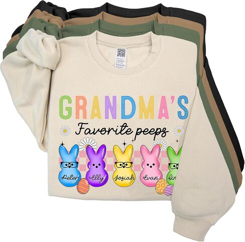 Personalized Easter Shirt, Easter Sweatshirt for Women, Gifts for Grandma in Saudi Arabia
