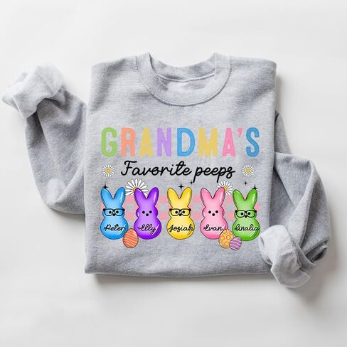 Personalized Easter Shirt, Easter Sweatshirt for Women, Gifts for Grandma in Saudi Arabia