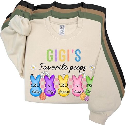 Personalized Easter Shirt, Easter Sweatshirt for Women, Gifts for Grandma in Saudi Arabia