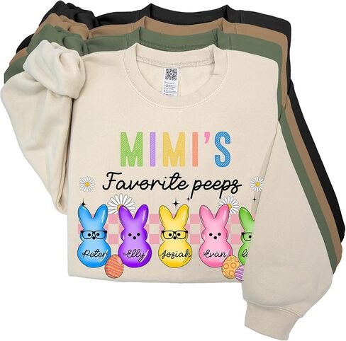 Personalized Easter Shirt, Easter Sweatshirt for Women, Gifts for Grandma in Saudi Arabia
