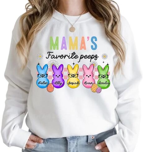 Personalized Easter Shirt, Easter Sweatshirt for Women, Gifts for Grandma in Saudi Arabia