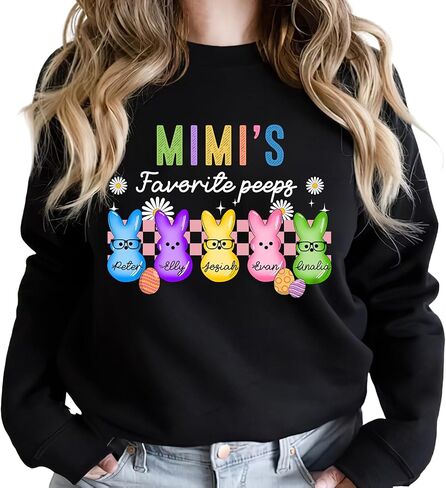 Personalized Easter Shirt, Easter Sweatshirt for Women, Gifts for Grandma in Saudi Arabia