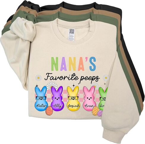 Personalized Easter Shirt, Easter Sweatshirt for Women, Gifts for Grandma in Saudi Arabia