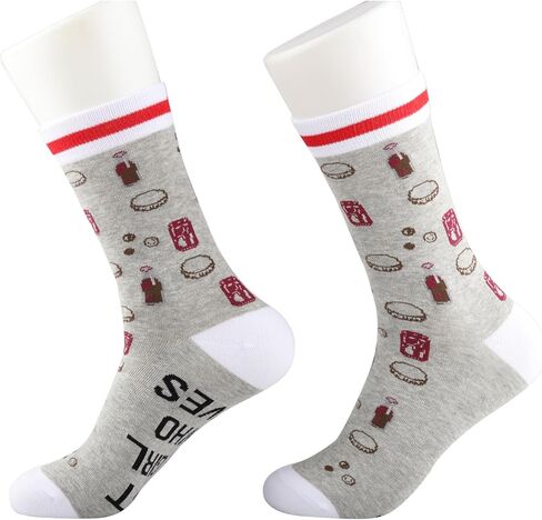 ZJXHPO Diet Drinks Crew Sock Soda Drinker Gift Just A Gil Who Loves Diet Drinks Novelty Sock Soda Lover Gift (US, Alpha, Medium, Regular, Regular, Just Diet Sock) in Saudi Arabia